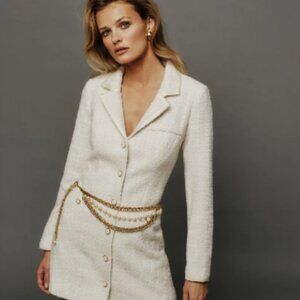 Reformation Jolie Dress Ivory - Size 2